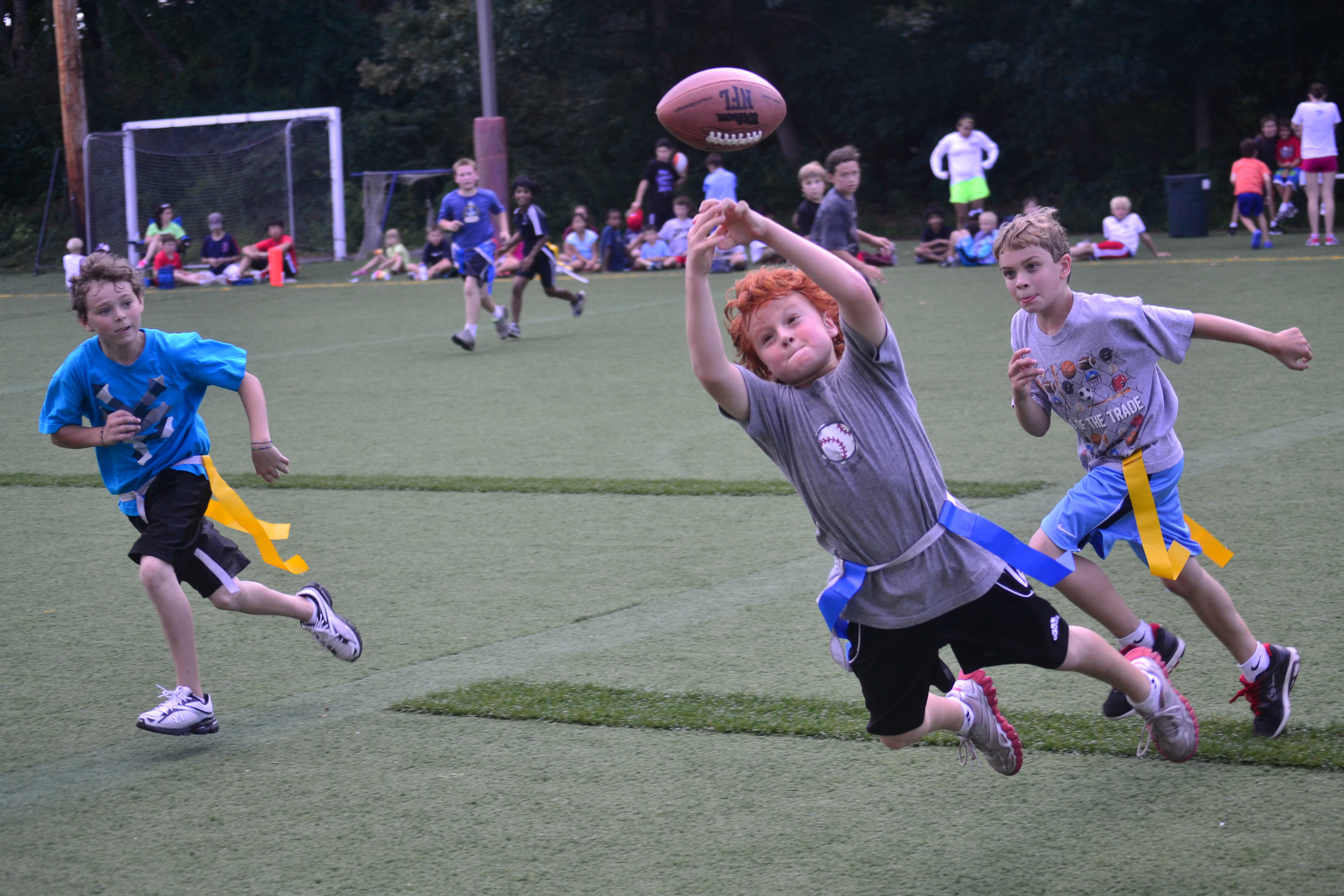 youth leagues flag football team works acton